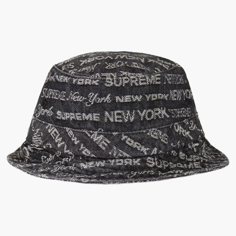 Supreme Multi Type Jacquard Denim Crusher Black