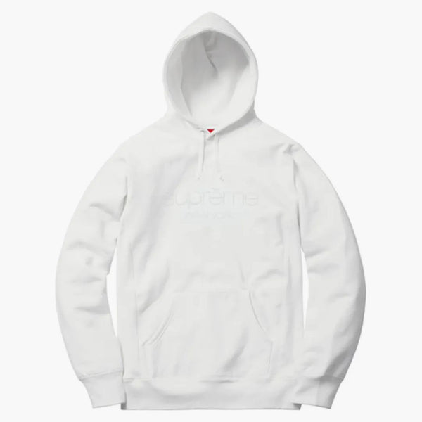Supreme Multicolor Classic Logo Hoodie White