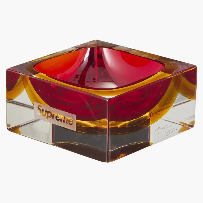 Supreme Murano Ashtray Clear