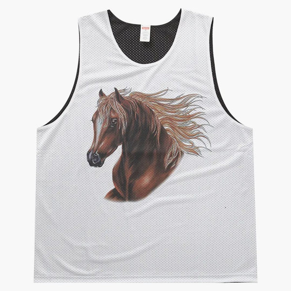 Supreme Mustang Reversible Basketball Jersey White