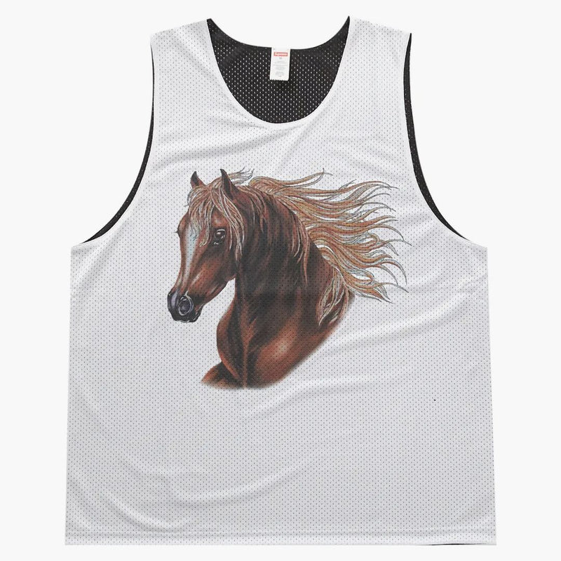Supreme Mustang Reversible Basketball Jersey White