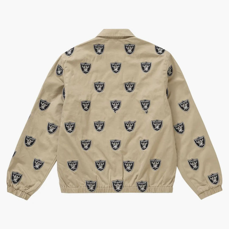 Supreme NFL X Raiders X '47 Emboedered Harrington Jacket Khaki