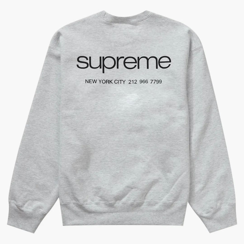 Nejvyšší NYC Crewneck Ash Grey