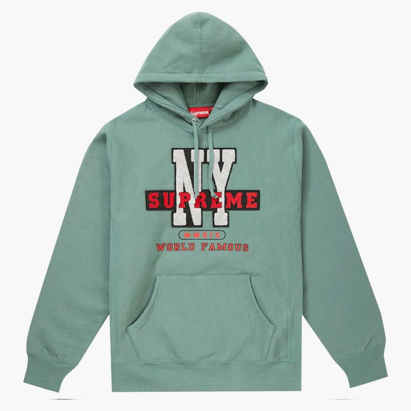 Supreme NY Hooded Sweatshirt Dusty Teal