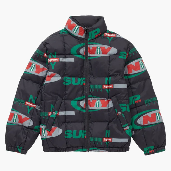 Supreme Supreme ny vändbar puffy jacka svart