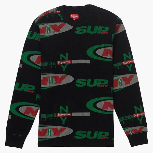 Supreme Supreme NY Waffle Thermal Black
