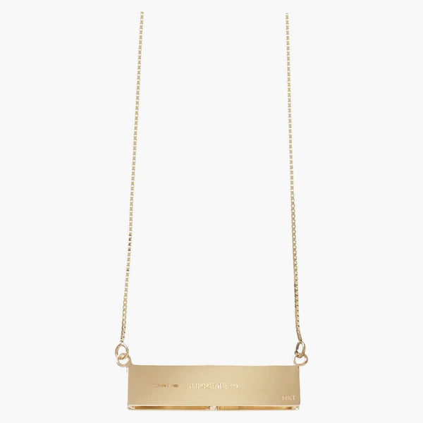 Supreme Pendant 14k Gold - Buy at Hypeneedz