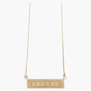 Supreme Name Plate Pendant 14k Gold