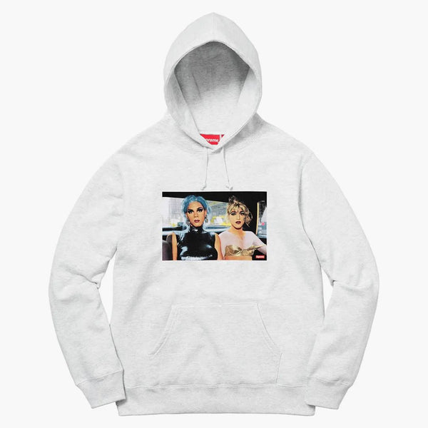 Supreme Nan Goldin Misty And Jimmy Paulette Hooded Sweatshirt Ash Grey