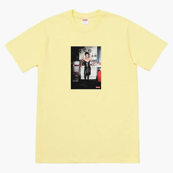 Supreme Nan Goldin Nan As A Dominatrix Tee Pale Yellow
