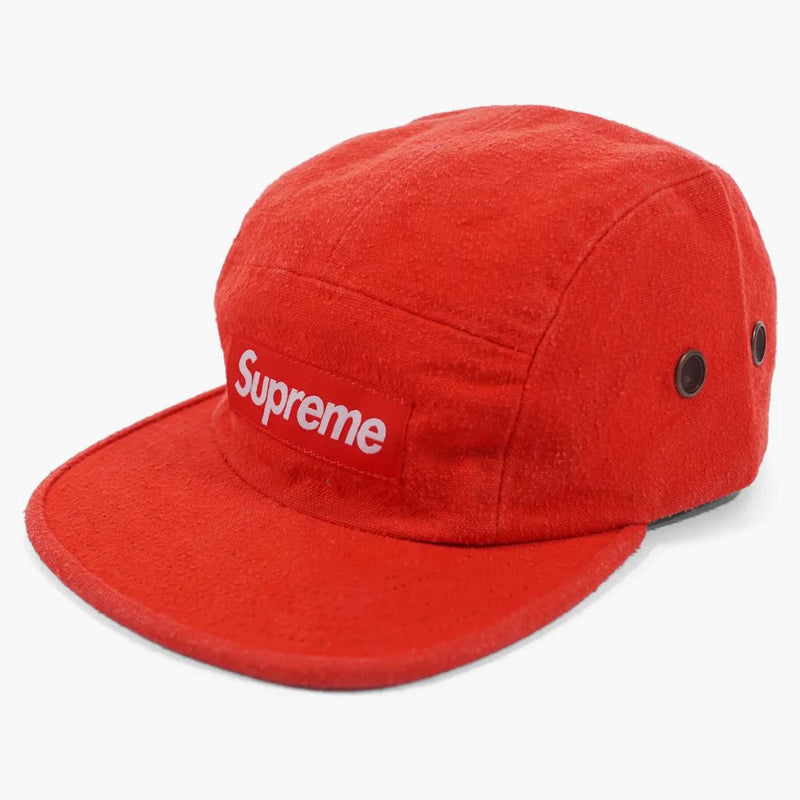 Supreme Napped Canvas Camp Cap Red