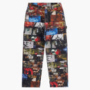 Supreme Nas And Dmx Collage Double Knee Denim Painter Pant Multicolor