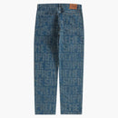 Supreme Needle Punch Regular Jean Washed Blue