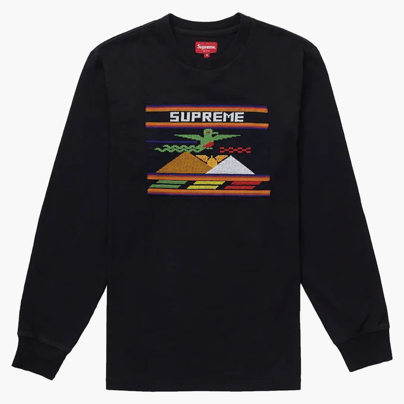 Supreme Needelpoint Patch l/s Top Black
