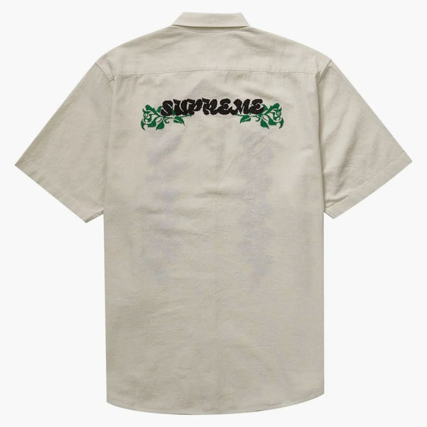 Supreme Needlepoint S/S Shirt White