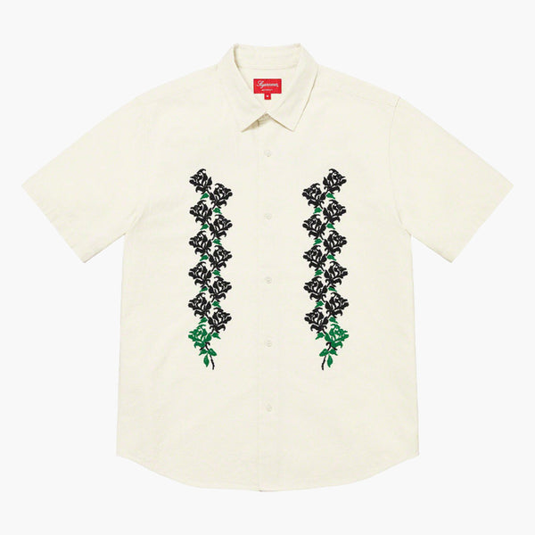 Supreme Needlepoint S/S Shirt White