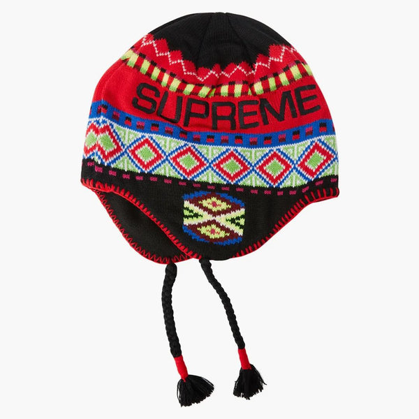 Najwyższa nepalowa czapka Earflap Black