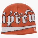 New era accent beanie orange