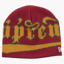 New era accent beanie cardinal