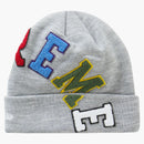 Supreme New Era Big Arc Beanie Heather Grey