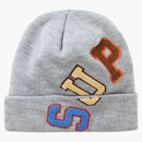 Supreme New Era Big Arc Beanie Heather Grey
