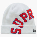 Supreme New Era Big Arc Beanie White