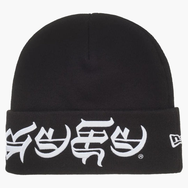 Supreme New Era Blacklettter Beanie czarna