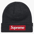Supreme New Era Box Logo Beanie (FW21) Charcoal