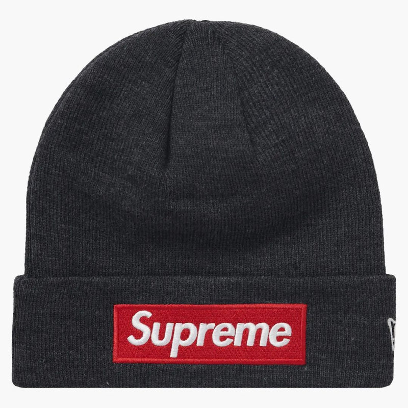 Supreme New Era Box Logo Beanie (FW21) Charcoal