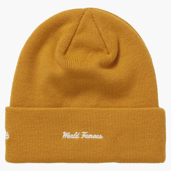 Nejvyšší novou box éry Logo Beanie (FW21) Light hořčice