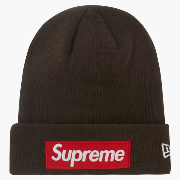 Supreme New Era Box Logo Beanie (FW22) Brown