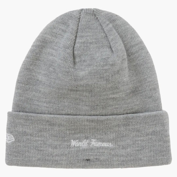 Supreme New Era Box Logo Beanie (FW22) Heather Grey