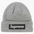 Supreme New Era Box Logo Beanie (FW22) Heather Gray