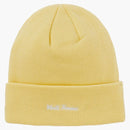 Supreme New Era Box Logo Beanie (FW22) Pale Yellow