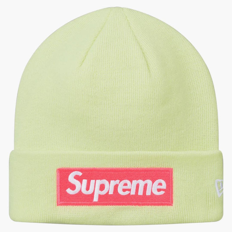 Nejvyšší nová logo ERA Box Beanie (FW17) bledé vápno