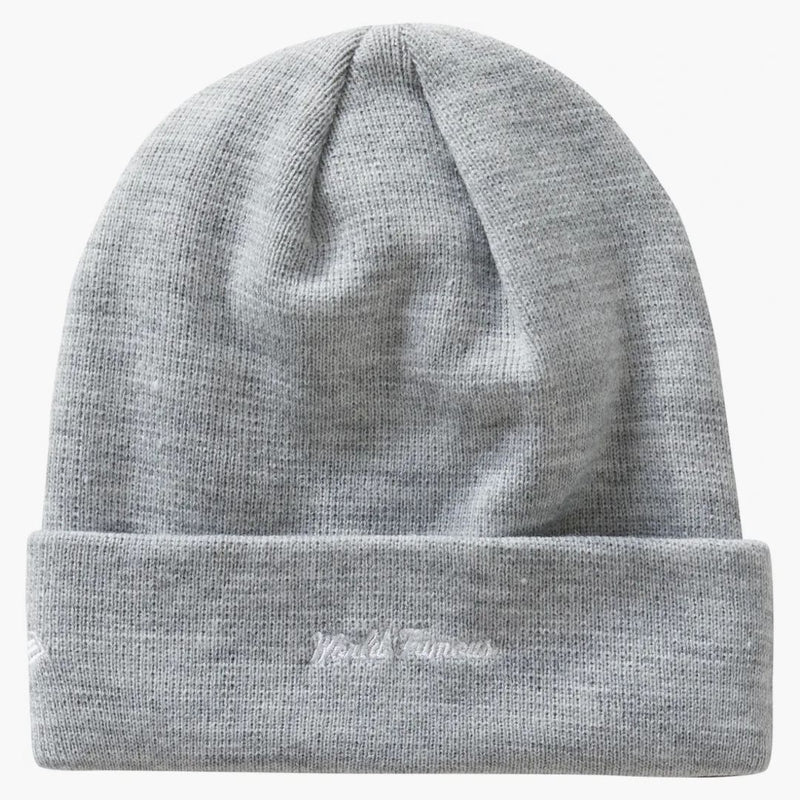 Supreme New Era Cross Box Logo Beanie Heather Grey