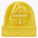 Supreme New era cross box logo beanie lemon
