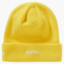 Supreme New era cross box logo beanie lemon