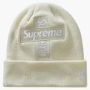 Supreme New Era Cross Box Logo Beanie Natural