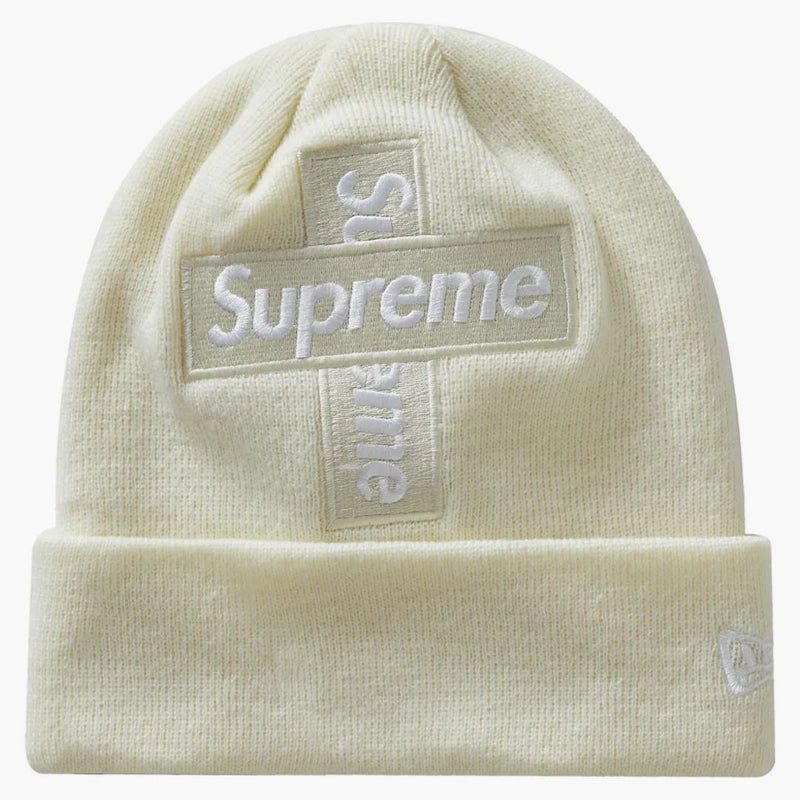 Nejvyšší nová éra křížové box logo Beanie Natural