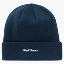 Supreme New era cross box logo beanie navy