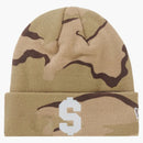 Supreme new era $ beanie desert camo
