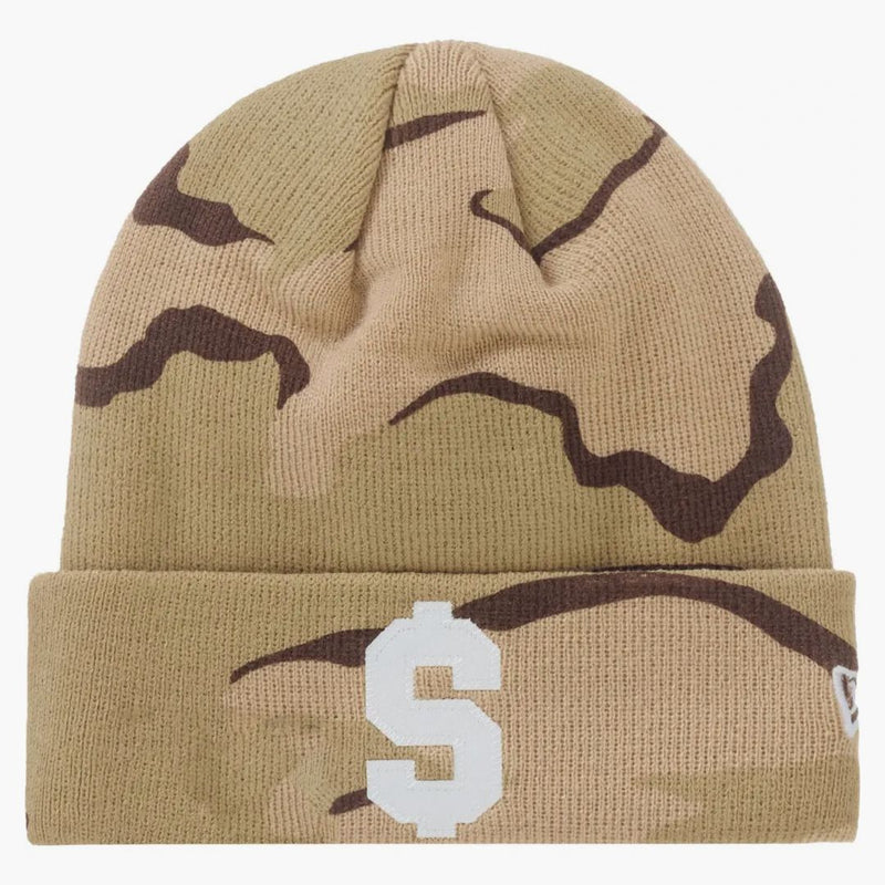 Supreme New Era $ Beanie Desert Camo