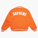 Supreme New Era Mlb Varsity Jacket Orange