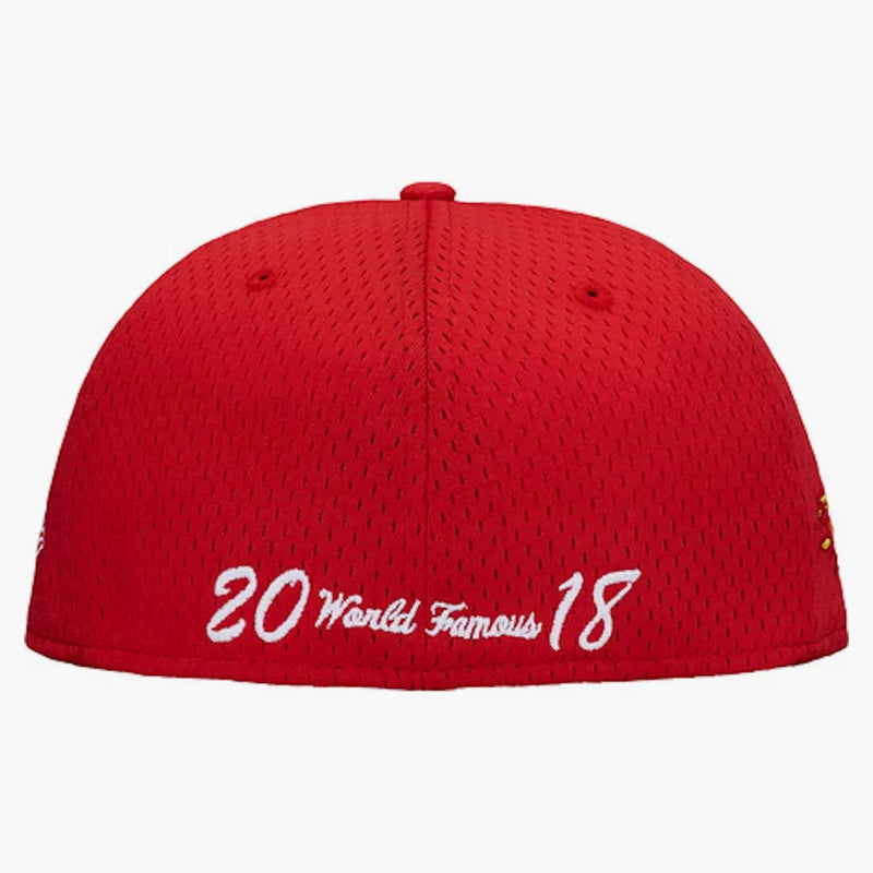 Supremo New Era Mesh Box Logo Cap Red