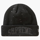 Supreme New era metallic arc beanie black