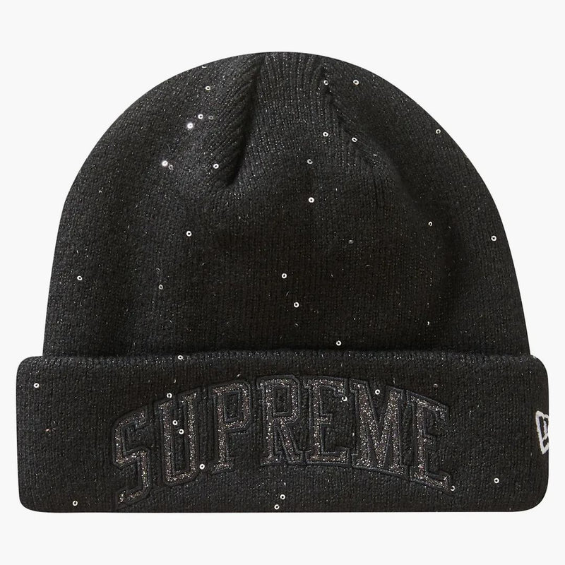 Nejvyšší nová éra Metallic Arc Beanie Black