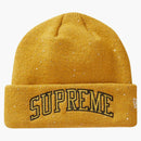 Supreme New era metallic arc beanie gold