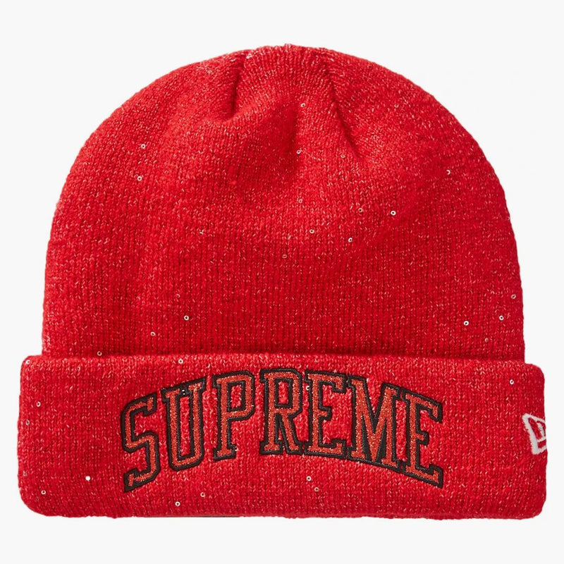 Nejvyšší nová éra Metallic Arc Beanie Red