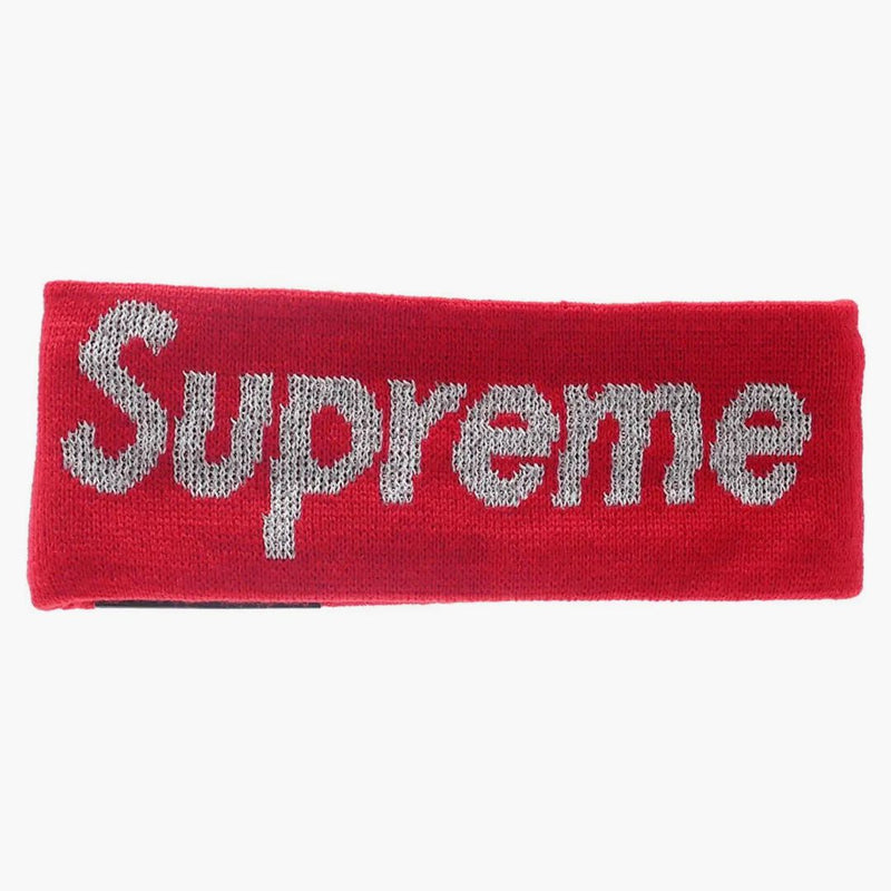 Supreme New era Reflective Logo Headband (FW 16) Red